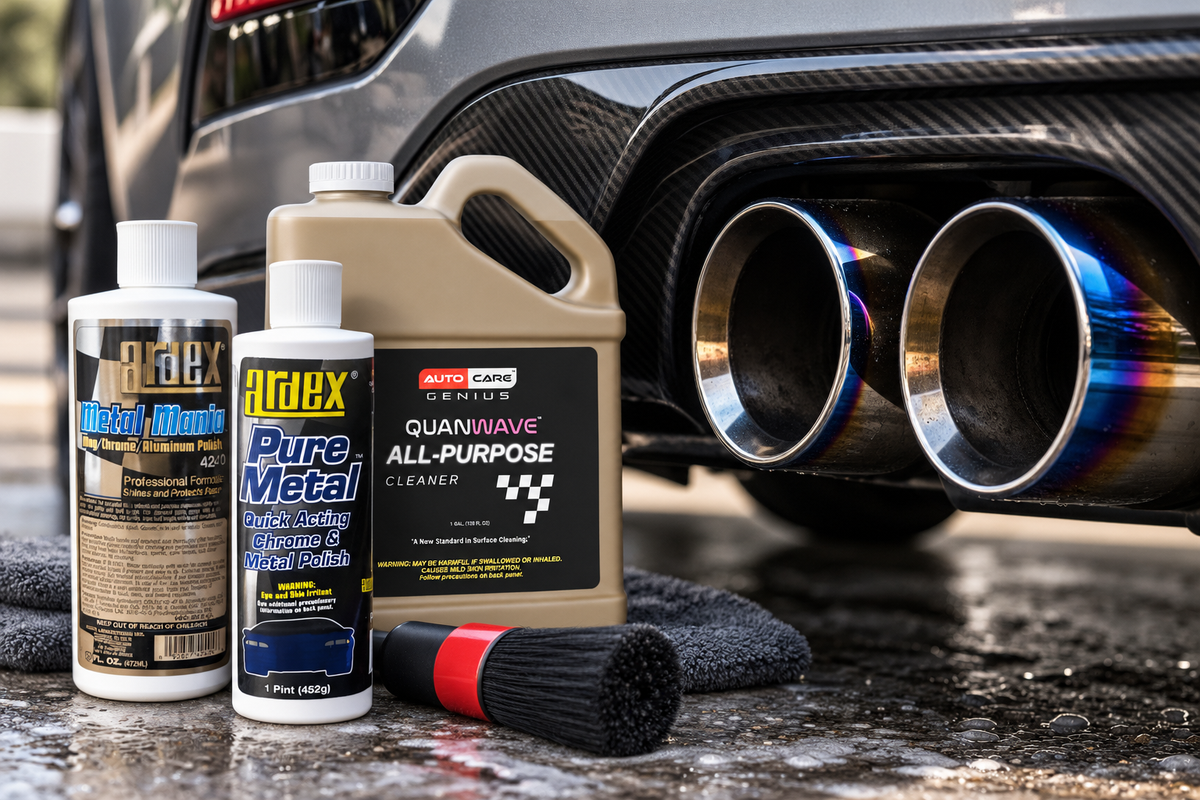 How to Clean Exhaust Tips: Carbon, Heat Blue, and Knowing What You're Polishing
