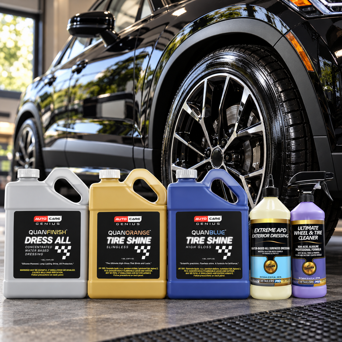 Where Can You Use Tire Shine? Plastic Trim, Floor Mats, Paint and Motorcycle Tires