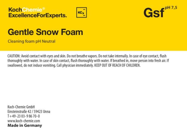 Picture of Gentle Snow Foam - Gsf Bottle Label