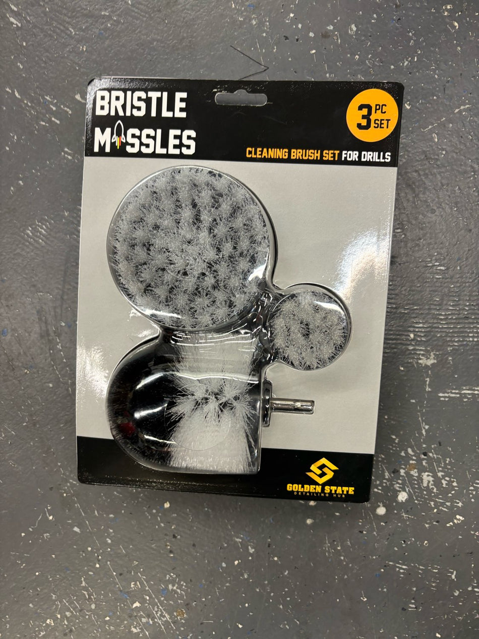 Bristle Missles White 3 PC Drill Set