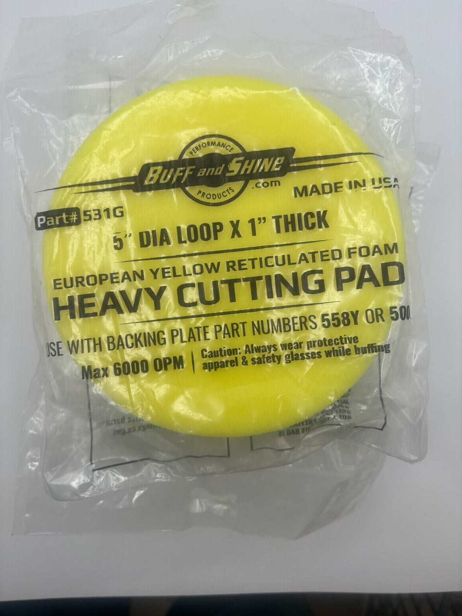 Buff and Shine Dia Loop X 1" Thick Heavy Duty Cutting Pad