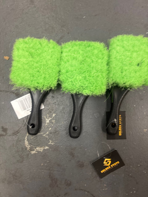 Green Bristle Short Handle Wheel Brush