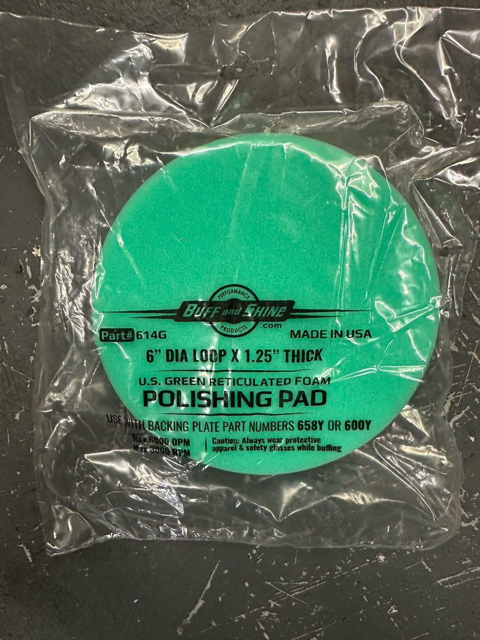 Buff and Shine Dia X 1 Loop Green Polishing Pad