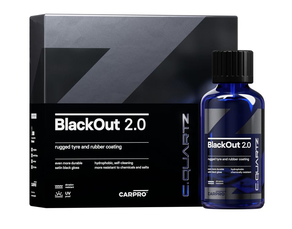CQUARTZ BlackOut 2.0 Tire & Rubber Coating 50ml