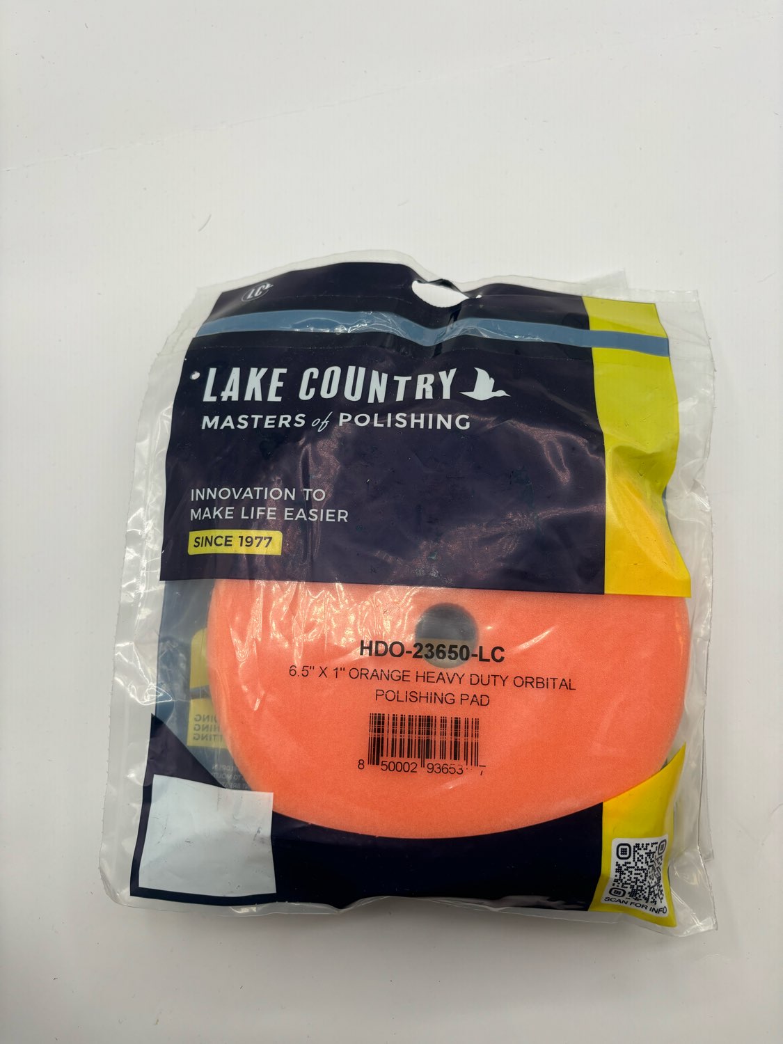 HDO-23650-LC Heavy Duty Orbital Lake Country 6.5" Polish Pad