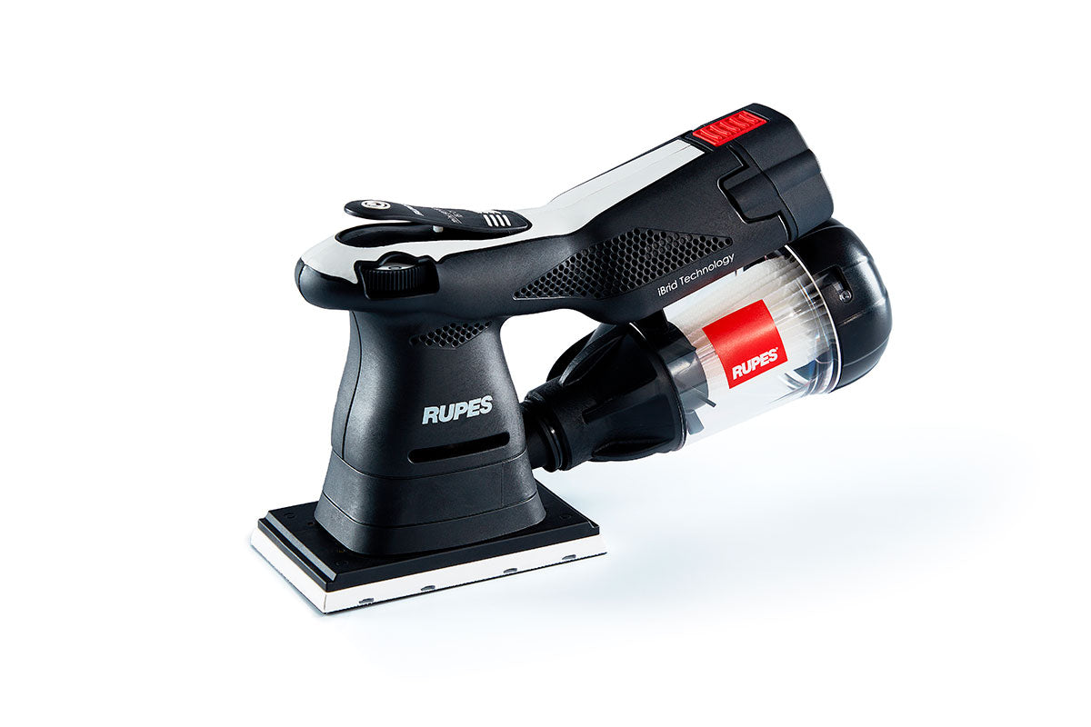 Rupes IBRID orbital sander 80x130 HSE73 + charger +2 battery pack +green tech filter