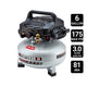 Compresor 175psi FORTRESS 6 Gallon, 175 PSI High Performance Oil-Free Pancake Jobsite Air Compressor