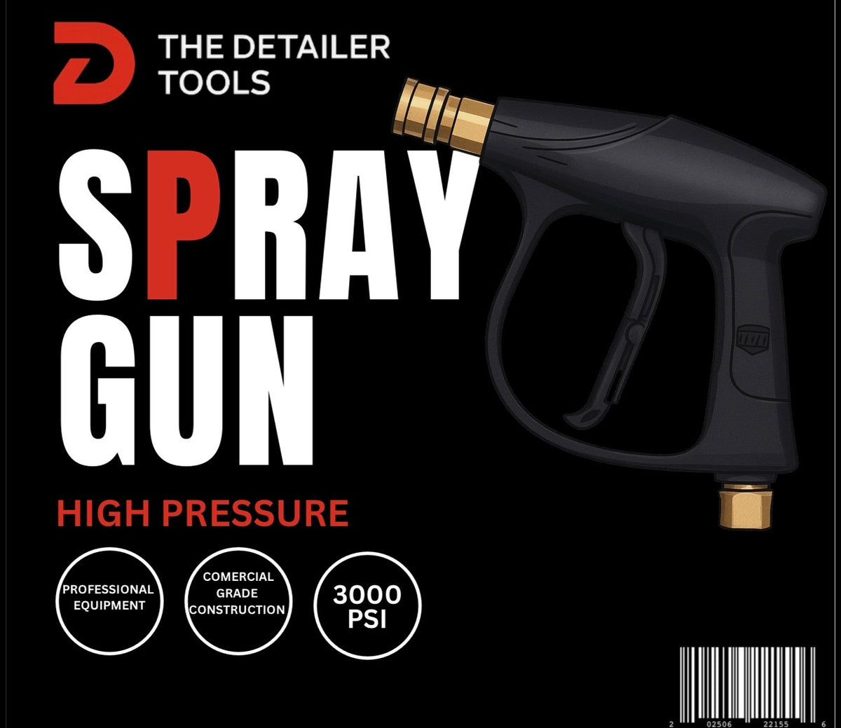 The Detailer Tools Spray Gun 3,000 psi