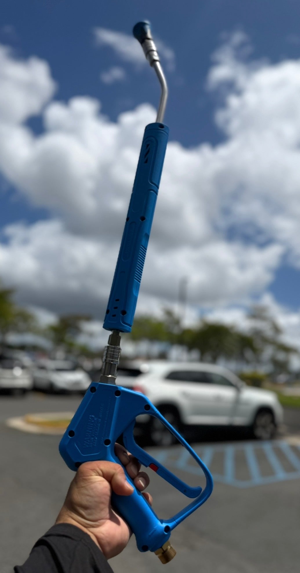 Spray Gun With Nozzel Blue