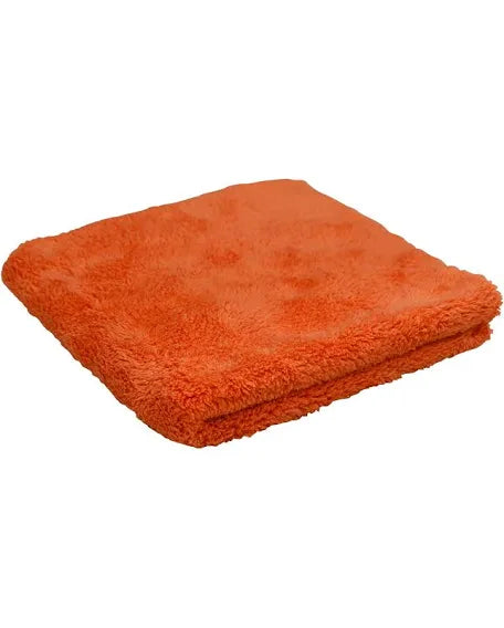 Microfiber Wax Removal Towel - 16"x16"/40x40cm 600gsm Edgeless 3 Pack orange