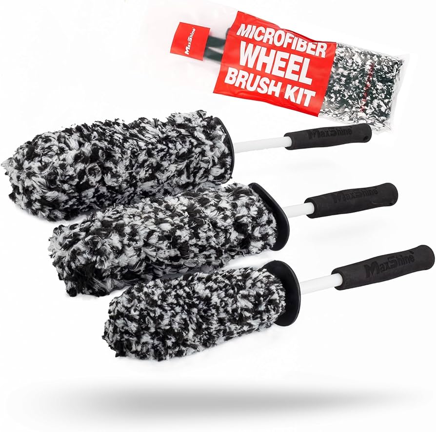 Maxshine Microfiber Wheel Brushes - 3 Piece Kit