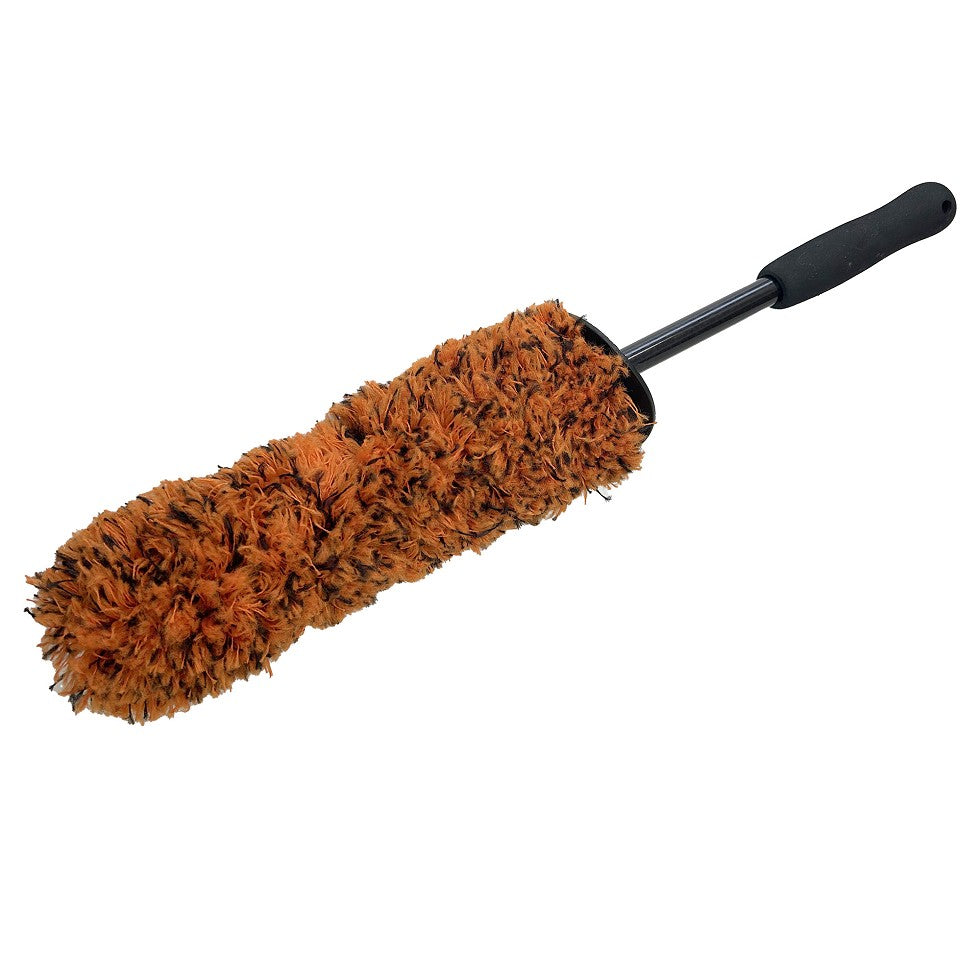 Orange Microfiber Wheel Brush
