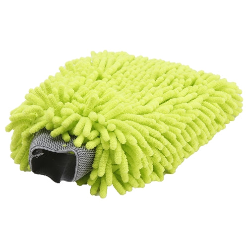 Grinch Chenille Wash Mitt with Cuff 1500 GSM, 10"x7", Lime Green