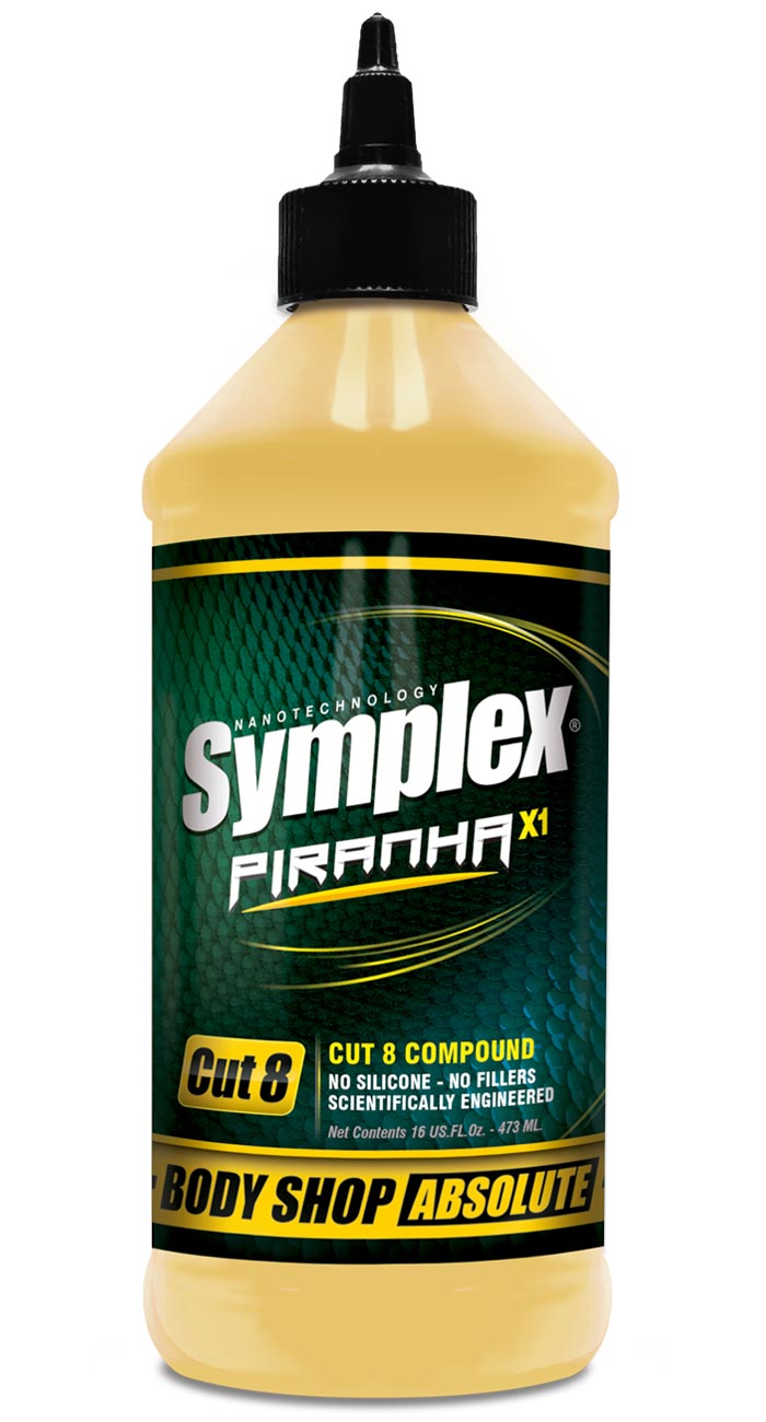 Symplex Piranha X1 Cut 8 Body Shop Compound