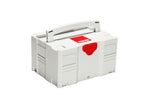 Rupes SYSTAINER T-LOC CASE, PLASTIC STACKABLE CASE WITH INTEGRATED HANDLE. CAN ATTACH TO HEAD OF S245 SERIES VACUUMS.