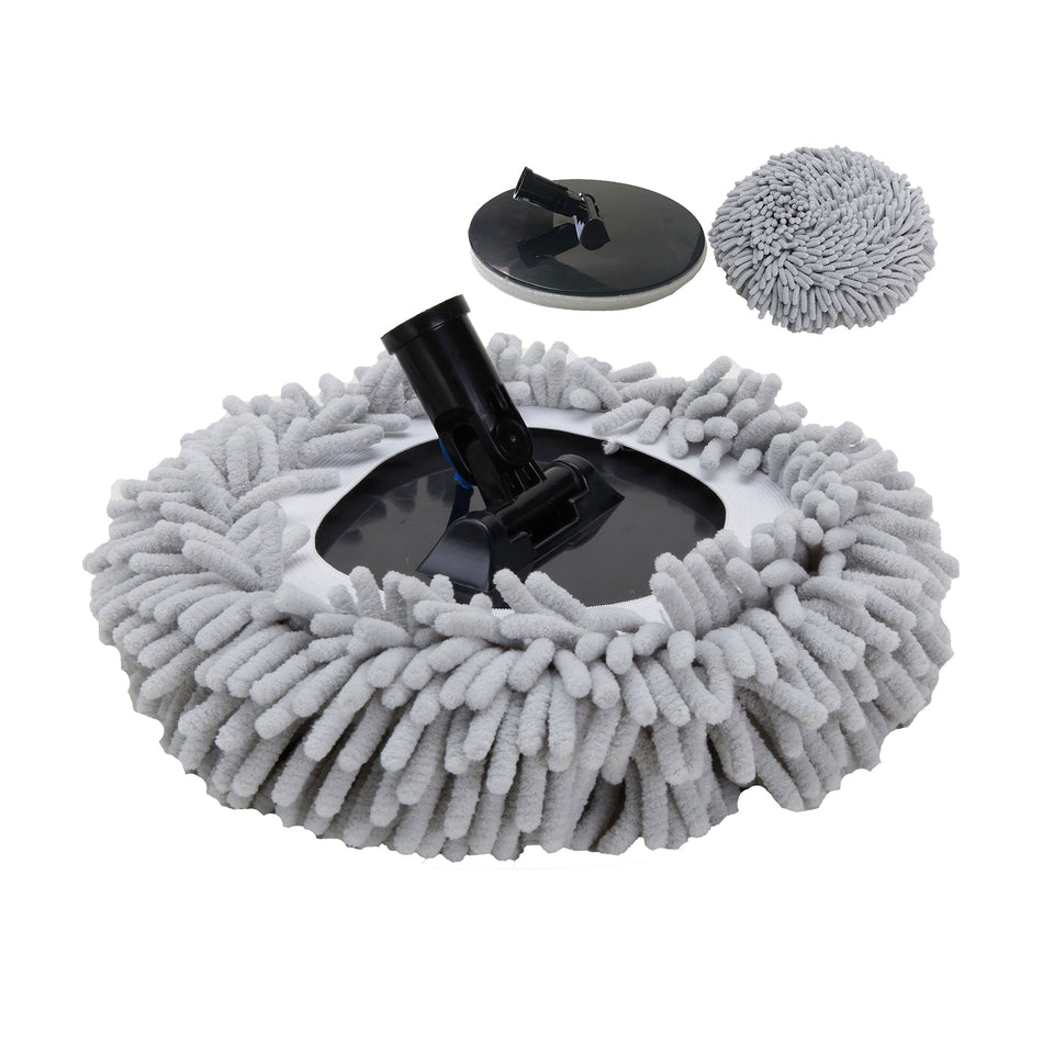 Microfiber Chenille Wash Pads and PP Bases