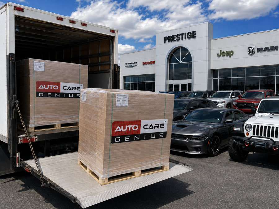 Auto Care Genius business account customers stocking product