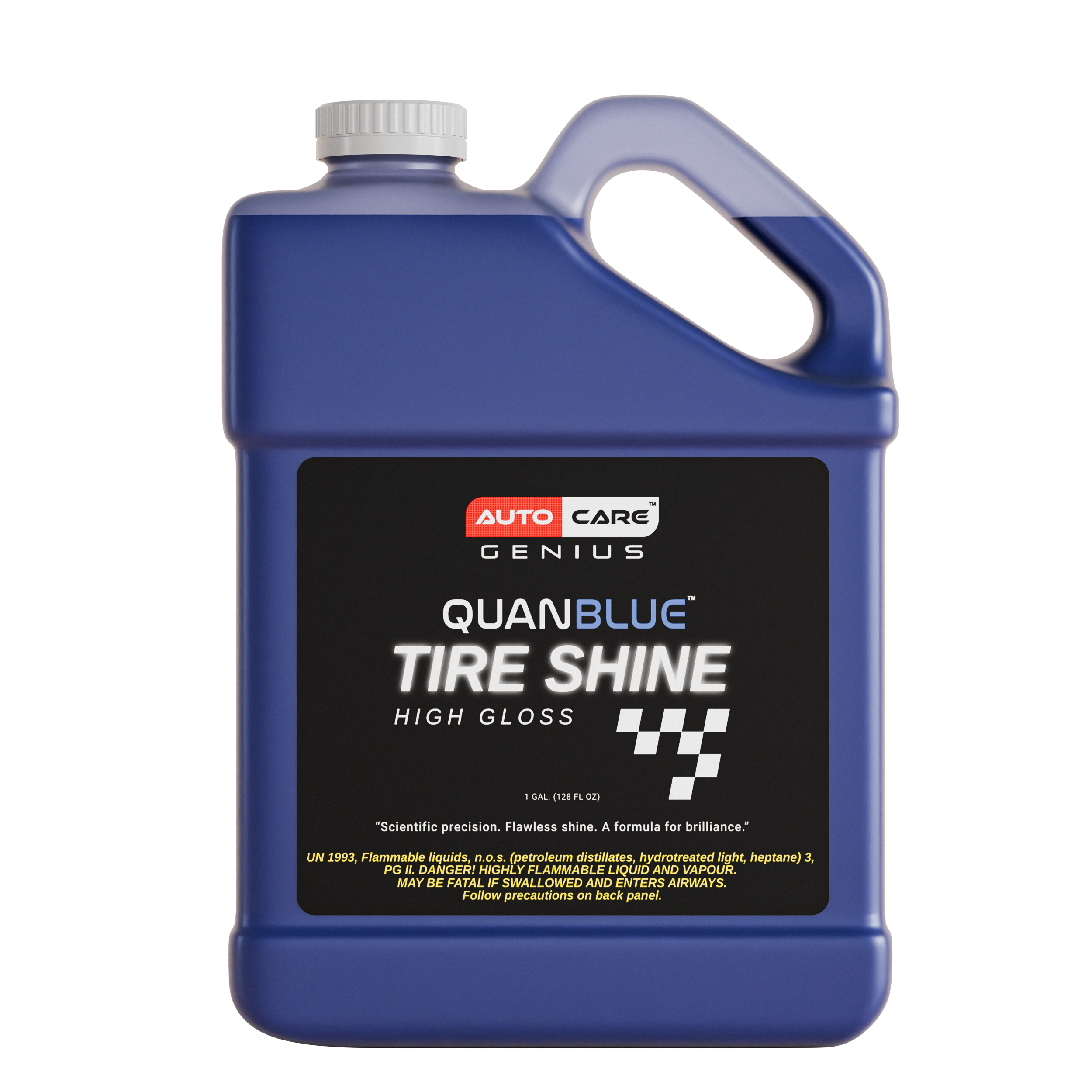 Quan Blue Tire Shine — Wet-Look Gloss with UV Protection