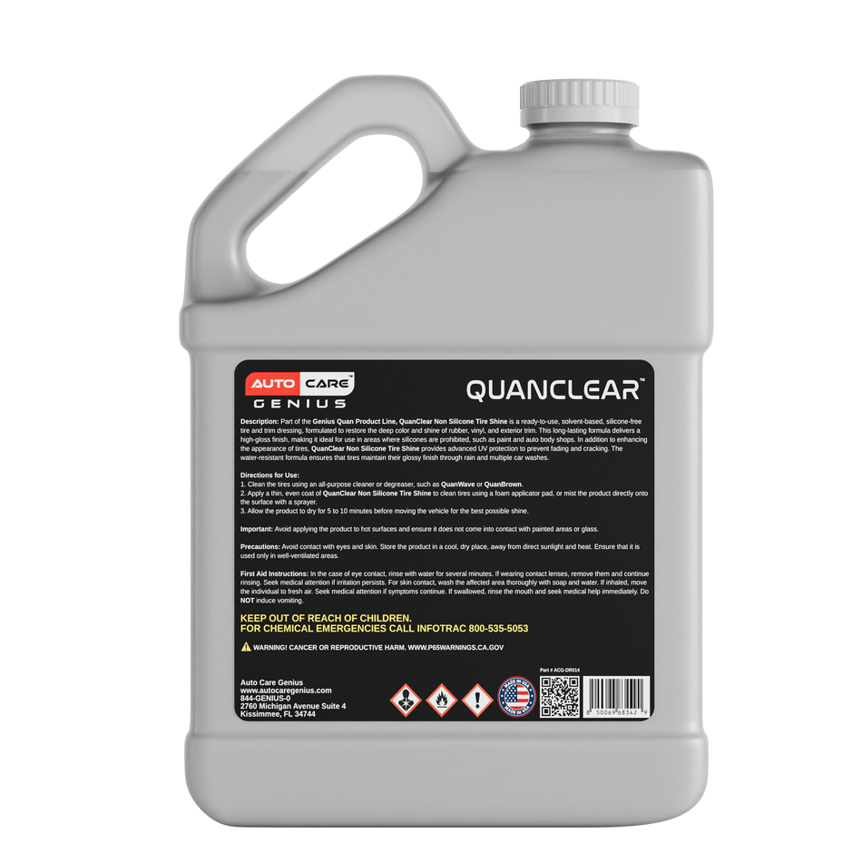 Quan Clear Tire Shine Non Silicone