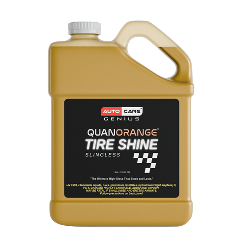 Quan Orange Tire Shine Slingless
