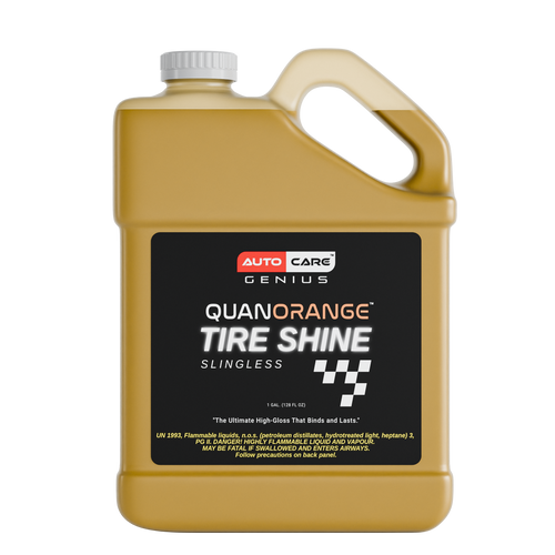 Quan Orange Tire Shine Slingless