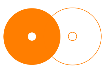 Zvizzer Orange Medium thermo polishing pad